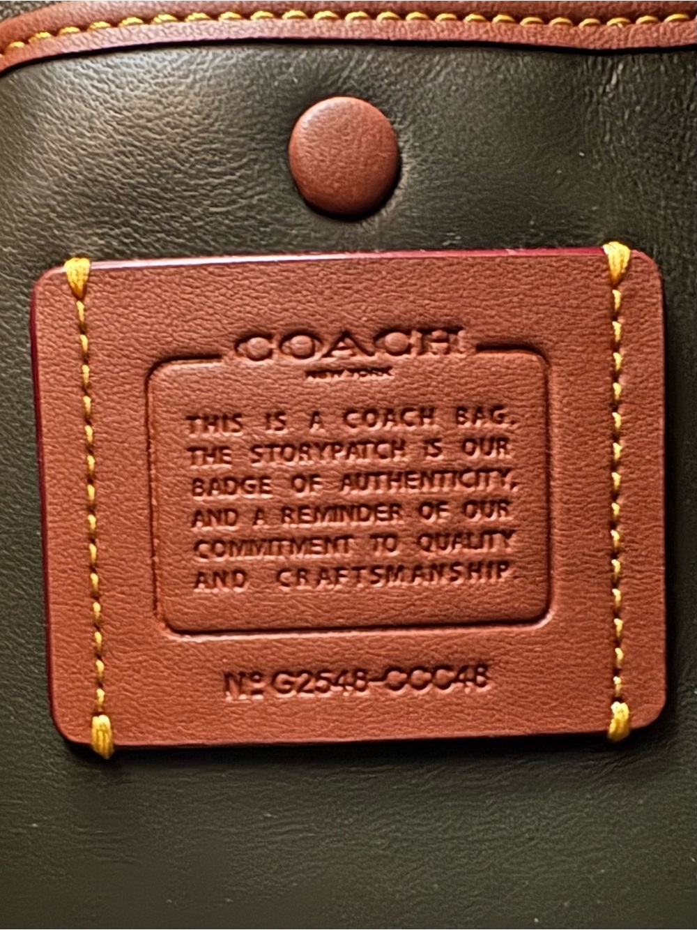 Coach Lola Bag in Olive Suede – New with Tags - Picture 12 of 12